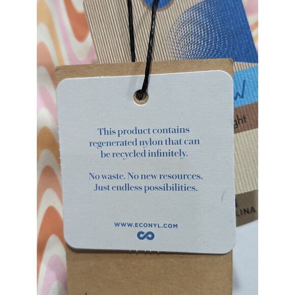 New! Quiksilver Classic Hi Waist Tie Front Recycled Bikini Bottom, S - Picture 12 of 15